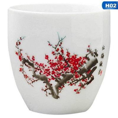 Ceașcă de ceai magică, fierbinte, temperatură rece, decolorare, schimbarea culorii, ceașcă de ceai cu flori din ceramică, set de ceai kung fu bol de ceai