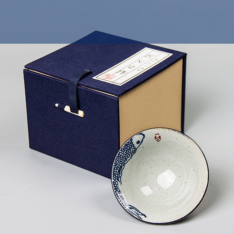Set de căni de ceai, cești de ceramică de pește japonez pictat manual de epocă de 70 ml, pălărie, bol ascuțit pentru ceremonia ceaiului, căni de ceai