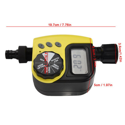 G3/4 automatikus kerti öntözés időzítő vezérlőszelep LCD digitális intelligens öntözés időzítő vezérlő esőkésleltető funkcióval