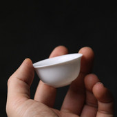 6 buc/lot 30 ml Set de cești de ceai Kung Fu chinezesc, cești din ceramică, castron alb de ceai pentru ceremonia ceaiului, ceașcă de ceai Chaozhou