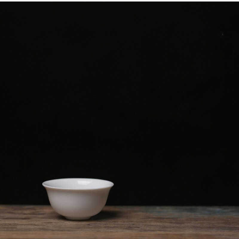 6 buc/lot 30 ml Set de cești de ceai Kung Fu chinezesc, cești din ceramică, castron alb de ceai pentru ceremonia ceaiului, ceașcă de ceai Chaozhou