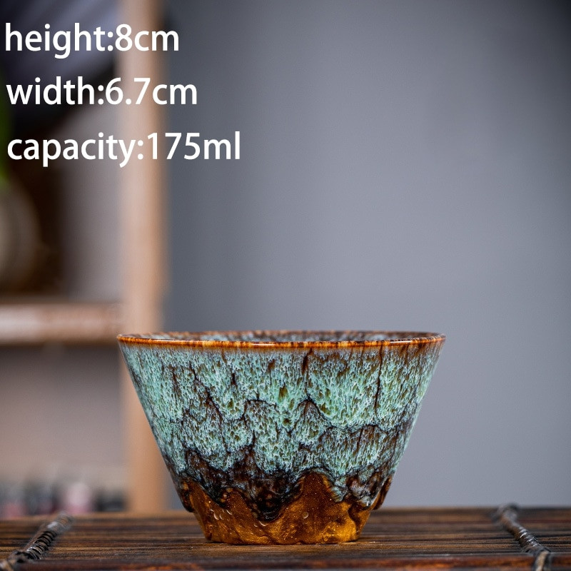 1db kemencecsere kínai kerámia teáscsésze porcelán kung fu csésze fazekas személyi egyszemélyes italáru kávésbögrék nagykereskedés