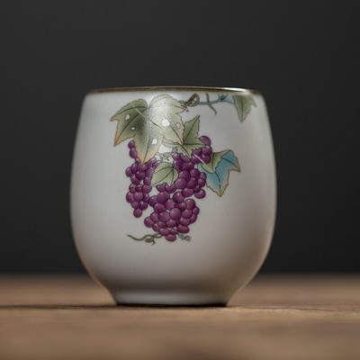 1db/3db Kínai kerámia teáscsésze fehér porcelán Kung Fu csésze Fazekas fogantyúval Italkészlet Boros kávés bögre teáscsésze nagykereskedés