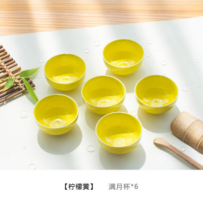 6 комплекта китайски керамични чаши рибни чаши синьо-бял чайник малка порцеланова купа за чай чаша за чай чайник аксесоари напитка Съдове за напитки