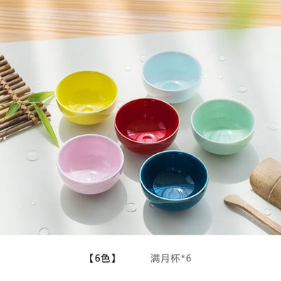 6 комплекта китайски керамични чаши рибни чаши синьо-бял чайник малка порцеланова купа за чай чаша за чай чайник аксесоари напитка Съдове за напитки