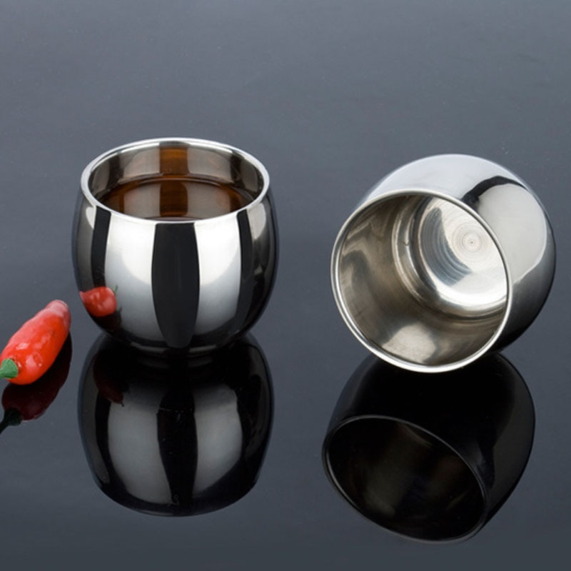 Чаши за вода от неръждаема стомана Двуслойна изолирана чаша за чай Многофункционална чаша за чаша за бира против изгаряне