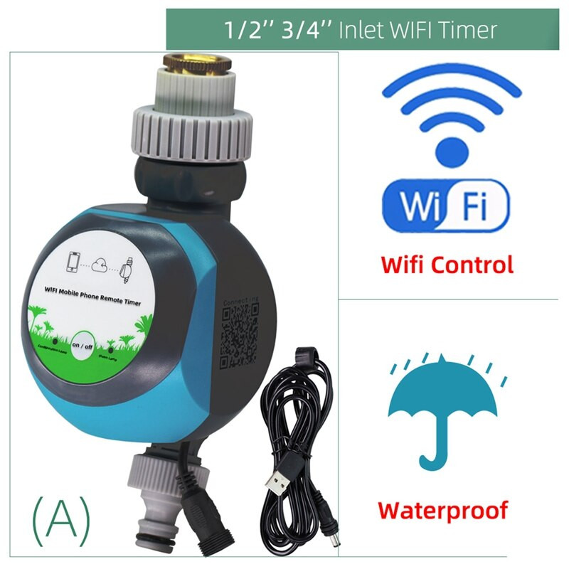 Intelligens WIFI Kerti Vízidőzítő Mobiltelefon Távirányító Otthoni Automata Öntözés Öntözés Tuya Smartlife