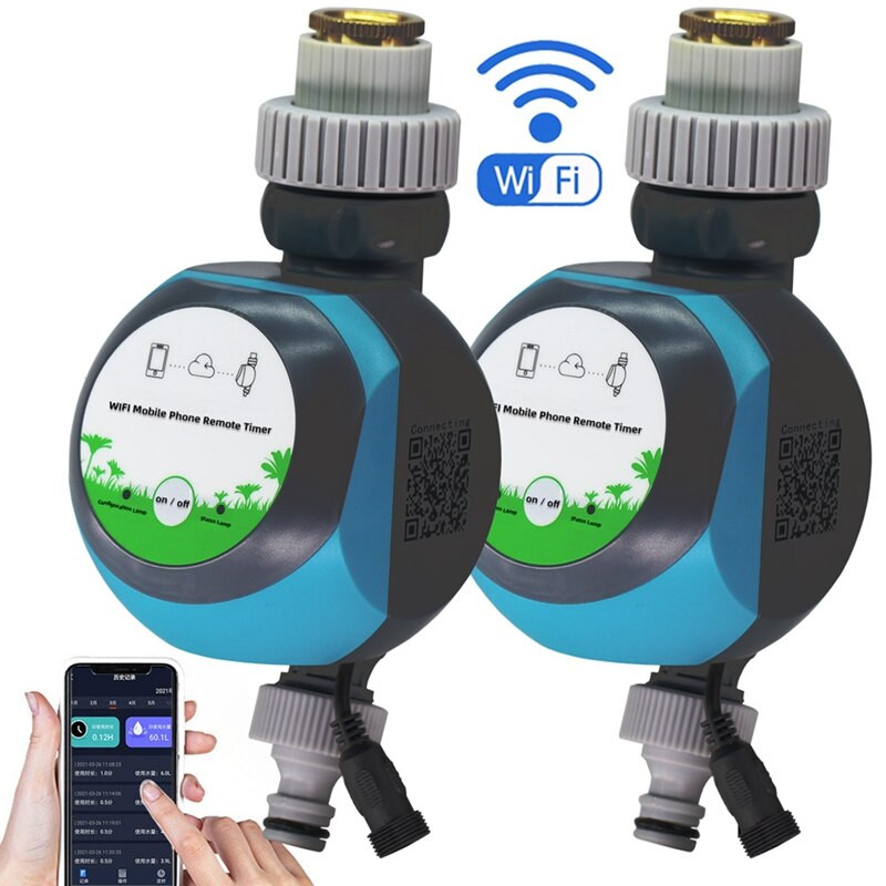 Intelligens WIFI Kerti Vízidőzítő Mobiltelefon Távirányító Otthoni Automata Öntözés Öntözés Tuya Smartlife