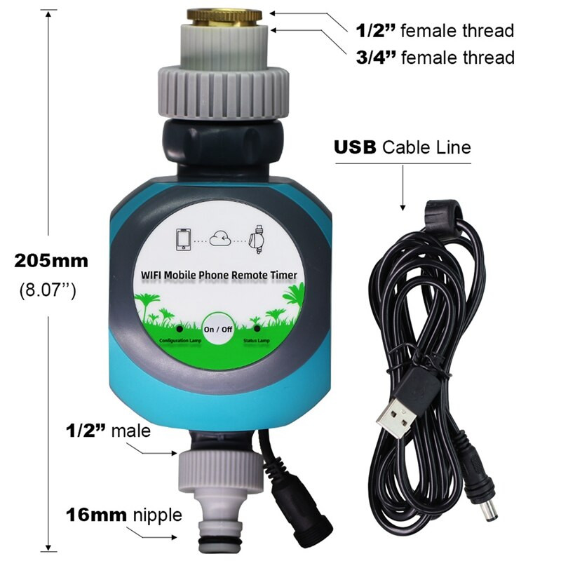 Išmanusis WIFI sodo vandens laikmatis Mobilus telefonas nuotolinio valdymo pultas Namų automatinis laistymas Laistymas Tuya Smartlife