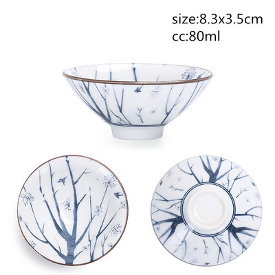 NLSLASI kiniškas keramikinis arbatos rinkinys arbatos rinkinys Mažas arbatos puodelis Vienas puodelis Mėlynos ir baltos spalvos porcelianinis puodelis asmeninis puodelis puodelis Master Cup