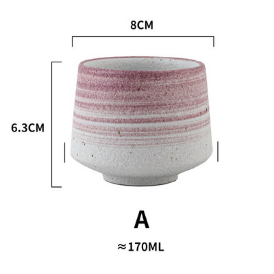 RHE Kerámia csésze nagy kapacitású porcelán kávéscsészék teáscsésze sör whisky italtartó bögre Gyönyörű bögrék teásedény 170 ml kávé