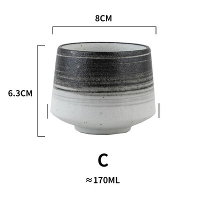 RHE Kerámia csésze nagy kapacitású porcelán kávéscsészék teáscsésze sör whisky italtartó bögre Gyönyörű bögrék teásedény 170 ml kávé