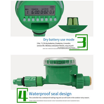 Таймер за вода Малък размер Оборудване за напояване Контролер за напояване Устройства за контрол на поливането Аксесоари за засаждане