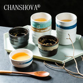 CHANSHOVA 120/300ml Stil tradițional chinezesc retro Slip de personalitate Ceașcă de ceai din ceramică Căni de cafea porțelan din China H307