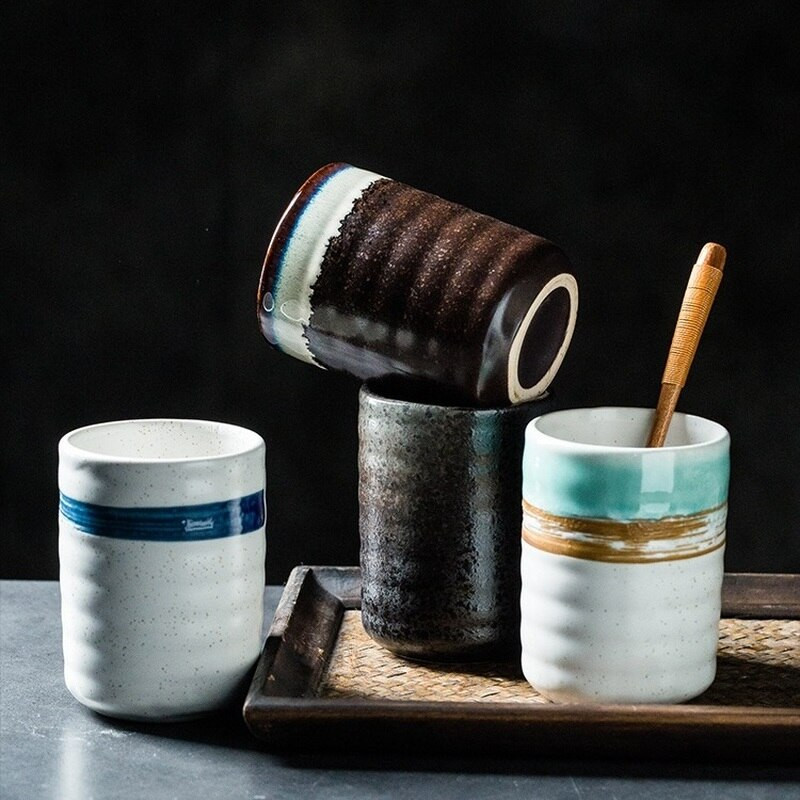 CHANSHOVA 120/300ml Stil tradițional chinezesc retro Slip de personalitate Ceașcă de ceai din ceramică Căni de cafea porțelan din China H307