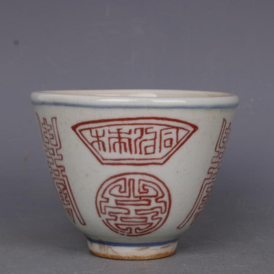 Guangxu Of Qing Dynasty Antique Μπλε και Άσπρα Κεραμικά Φλιτζάνια Όμορφο Σετ Φλιτζάνι Τσαγιού Μπολ Τσαγιού για Τελετή Τσαγιού Βαρέλι