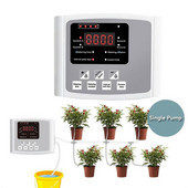 Dispozitiv de irigare prin picurare a grădinii Controler cu pompă dublă Sistem de temporizare Dispozitiv de udare automat inteligent cu energie solară pentru plante