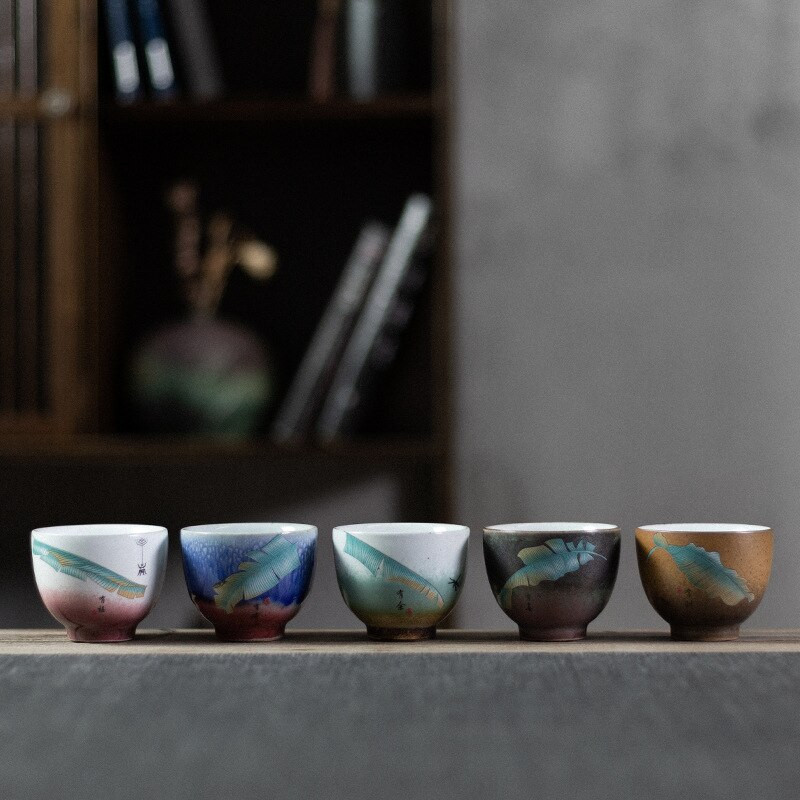 Ceașă de ceai Kung Fu Cuptor ceașcă de ceai ceașcă de ceai o singură ceașcă de ceai 5 set cadou Cadou de mână ceașcă mare maestru Cești de ceai din ceramică costum pentru ceai de ceai