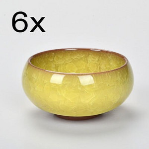 Hot Sale 6db Kung Fu teáscsésze szett Crackle Glaze utazási kínai porcelán teáscsésze készletek kerámia fazekas 30 ml karácsonyi ajándék kiváló minőség