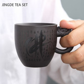 Tradicinis purpurinis molinis arbatos puodelis Kavos puodelis Biuras su rankena arbatos puodeliu Individualizuotos buitinės arbatos rinkiniai Boutique asmeninis vienas puodelis