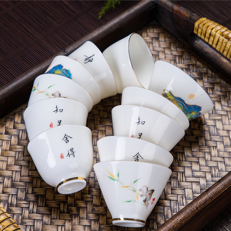 Boutique Suet Jade keramikos arbatos puodelis Kelioninis meditacijos puodelis Asmeninis arbatos dubuo Rankų darbo arbatos rinkinys Priedai Pu'er Master puodelis