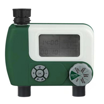Двоен изход Таймер за поливане на градината Контролер за напояване Автоматичен електронен домашен кран Цифров кран