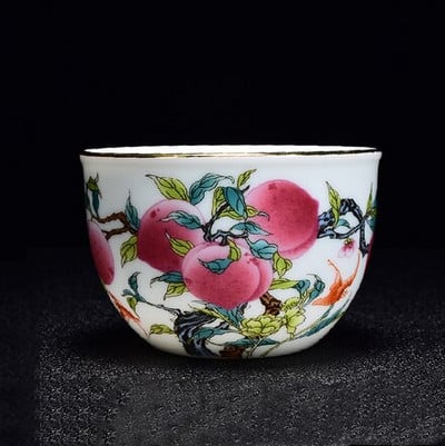 Ceașcă de ceai cu model de dragon din ceramică chinezească, email de uz casnic, măiestrie, ceașcă de ceai personală, o singură ceașcă, accesorii pentru set de ceai