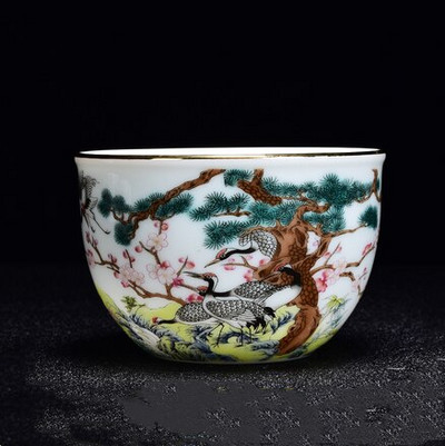 Ceașcă de ceai cu model de dragon din ceramică chinezească, email de uz casnic, măiestrie, ceașcă de ceai personală, o singură ceașcă, accesorii pentru set de ceai