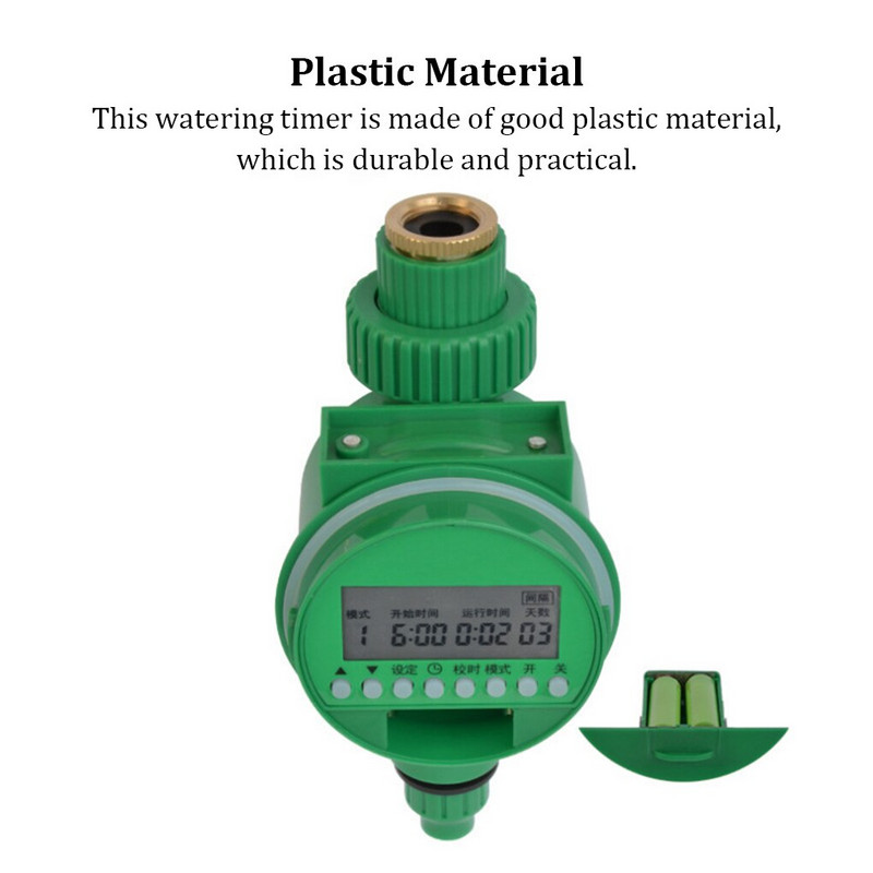 Temporizator de apă Dispozitiv electronic de irigare de dimensiuni mici Controler de irigare Accesorii pentru grădinărit Accesorii pentru plantare
