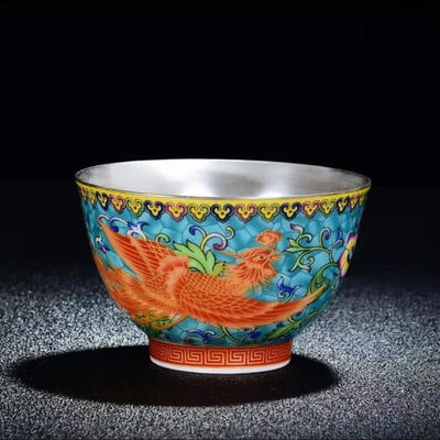 Master Cup Сребърна чаша за чай Единична чаша Керамична чаша за чай 999 Чаша за вино Чаша за чай Кунг-фу купа бизнес подарък позлатена сребърна чаша за чай