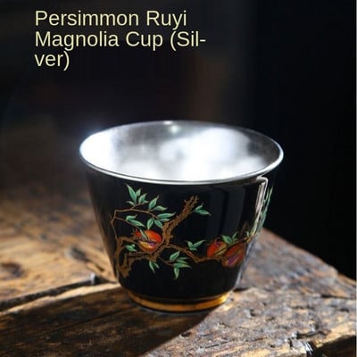 Master Cup Сребърна чаша за чай Единична чаша Керамична чаша за чай 999 Чаша за вино Чаша за чай Кунг-фу купа бизнес подарък позлатена сребърна чаша за чай