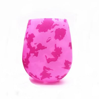 Törhetetlen szilikon borospoharak BPA-mentes hordozható, nyomtatott kültéri vizes pohár utazási piknikhez, medencés hajós kempinghez