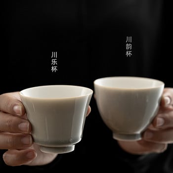Ice Grey Glaze Cup Ιαπωνικό Χειροποίητο Κεραμικό Κουνγκ Φου Φλιτζάνι Τσάι Φλιτζάνι Τσάι Σπίτι Μπολ Κύπελλο Master Cup Φλιτζάνια Τσαγιού Μικρά κεραμικά φλιτζάνια