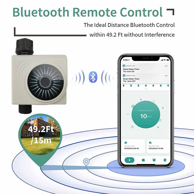 Automatische Afstandsbediening Water Timer Wifi Tuin Irrigatie Timer Smart Kraan Irrigatie Controller Smartphone C segítségével