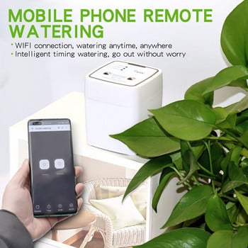 Διπλή αντλία Garden Drip Watering Timer Wifi Control Αυτόματο σύστημα άρδευσης σταγόνων ποτίσματος για Έλεγχος εφαρμογής WIFI θερμοκηπίου