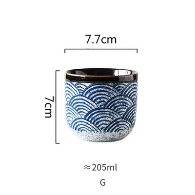 RHE 110-205 ml Šalice za kavu Keramičke šalice Pivo Šalica za čaj Whisky Staklena šalica za posuđe Keramička latte specijalizirana kava velikog kapaciteta