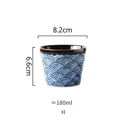 RHE 110-205 ml Šalice za kavu Keramičke šalice Pivo Šalica za čaj Whisky Staklena šalica za posuđe Keramička latte specijalizirana kava velikog kapaciteta