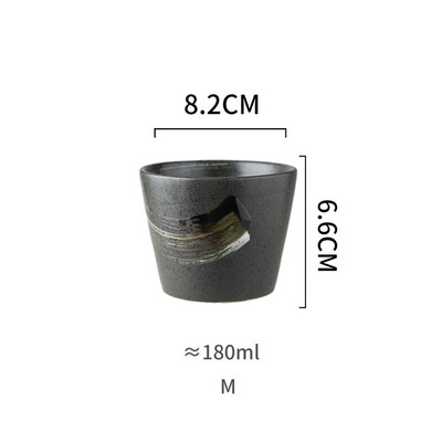RHE 110-205 ml Šalice za kavu Keramičke šalice Pivo Šalica za čaj Whisky Staklena šalica za posuđe Keramička latte specijalizirana kava velikog kapaciteta