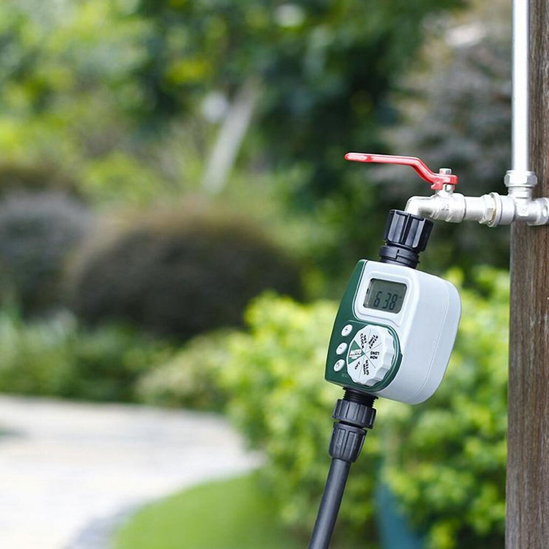 1 Outlet Kert Automatikus öntözési időzítő Digitális tömlő csaptelep Öntözésvezérlő Állítható növényi öntöző locsoló időzítő