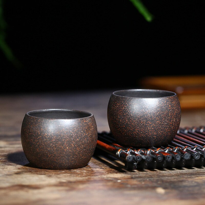2 db/készlet Authentic Yixing Purple Clay teáscsésze kézzel készített meditációs csésze utazási teástál Pu'er mester teáscsésze kínai teás készlet 80ml