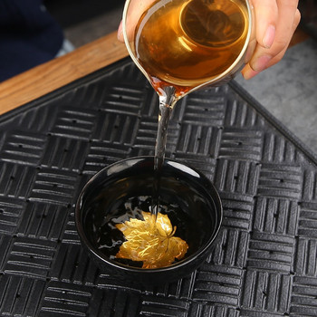 Κεραμικό φλιτζάνι τσαγιού χειροποίητο μπολ τσαγιού παραδοσιακής αλλαγής φούρνου Κινέζικη μπουτίκ σετ τσαγιού Αξεσουάρ Master Cup Φορητό προσωπικό φλιτζάνι
