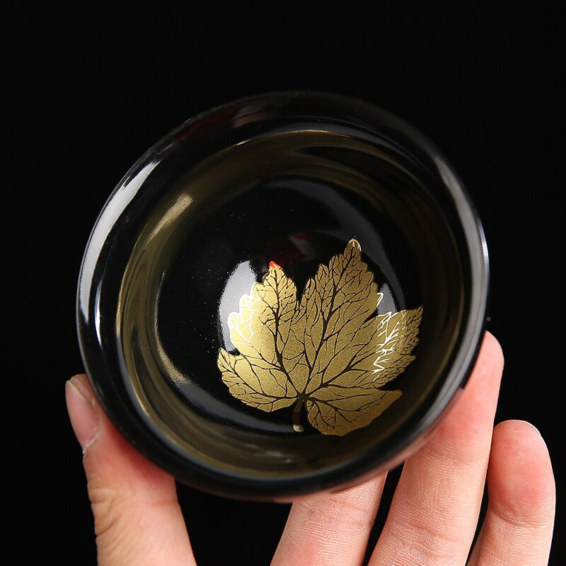 Hagyományos kemencecsere kerámia teáscsésze Kézzel készített teástál kínai butik teáskészlet Kiegészítők Master Cup Hordozható személyes csésze