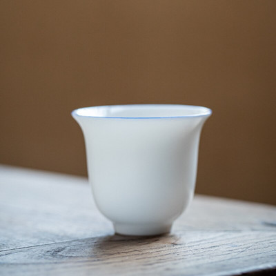 Boutique Sweet White Porcelán teáscsészék Thin Tire Master Cup egytálka kis teáscsésze Kung Fu tea teakóstoló boros ital