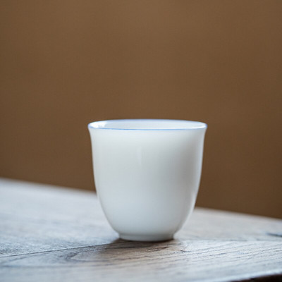 Boutique Sweet White Porcelán teáscsészék Thin Tire Master Cup egytálka kis teáscsésze Kung Fu tea teakóstoló boros ital
