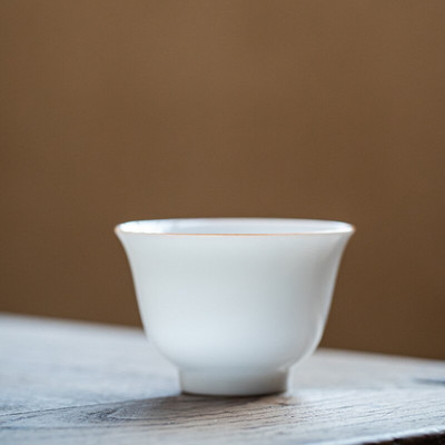 Boutique Sweet White Porcelán teáscsészék Thin Tire Master Cup egytálka kis teáscsésze Kung Fu tea teakóstoló boros ital