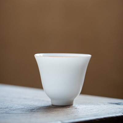 Boutique Sweet White Porcelán teáscsészék Thin Tire Master Cup egytálka kis teáscsésze Kung Fu tea teakóstoló boros ital