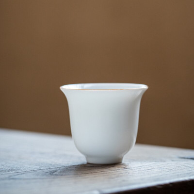 Boutique Sweet White Porcelán teáscsészék Thin Tire Master Cup egytálka kis teáscsésze Kung Fu tea teakóstoló boros ital