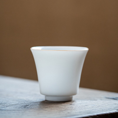 Boutique Sweet White Porcelán teáscsészék Thin Tire Master Cup egytálka kis teáscsésze Kung Fu tea teakóstoló boros ital
