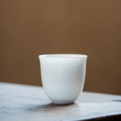 Boutique Sweet White Porcelán teáscsészék Thin Tire Master Cup egytálka kis teáscsésze Kung Fu tea teakóstoló boros ital
