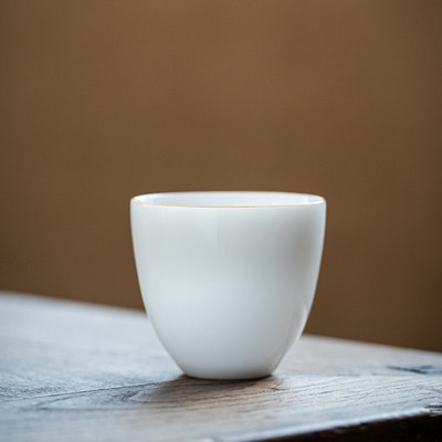 Boutique Sweet White Porcelán teáscsészék Thin Tire Master Cup egytálka kis teáscsésze Kung Fu tea teakóstoló boros ital